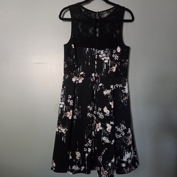 White House Black Market Floral Lace Sleeveless Cocktail Dress. Size 8 - Picture 2 of 13